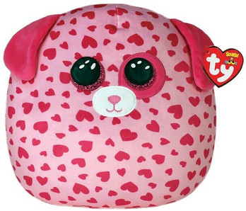 TY Squishy Beanies Pillow Dog Tickle 35cm