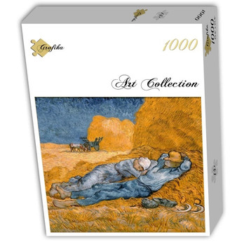 Grafika Van Gogh Vincent: La Sieste (d'après Millet), 1890 palapeli 1000 palaa