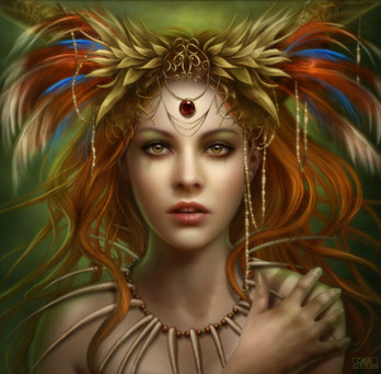 Grafika Tribal Goddess palapeli 1000 palaa