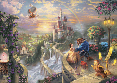 Schmidt Thomas Kinkade Disney Beauty and Beast 500p palapeli peltirasia