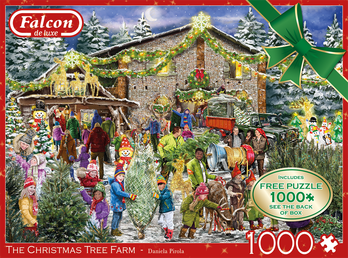 Falcon Daniela Pirola The Christmas Tree Farm palapeli 2x1000 palaa