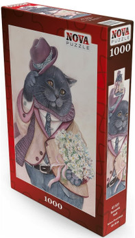 Nova Puzzle Romantic Cat palapeli 1000 palaa