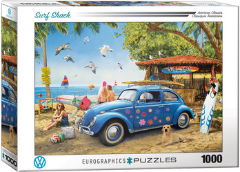 Eurographics VW Beetle Surf Shack palapeli 1000 palaa