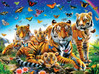 Master Pieces XXL palat - Tiger & Butterflies palapeli 300 palaa
