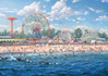 Schmidt Thomas Kinkade Coney Island palapeli 1000 palaa