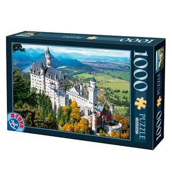 DToys Famous Places Neuschwanstein Castle, Germany palapeli 1000 palaa