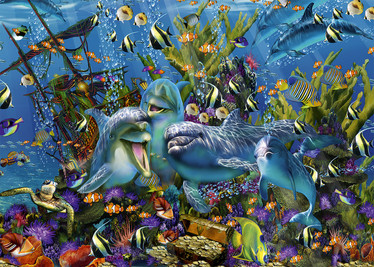 Alipson Dolphins Treasure Ship palapeli 1000 palaa