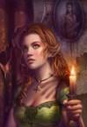 Grafika Cris Ortega, By the Light of a Candle palapeli 1000 palaa