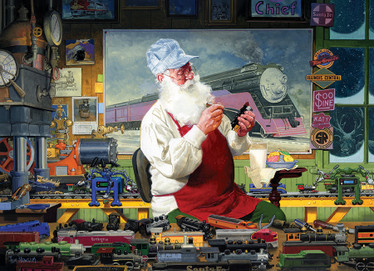 Cobble Hill Santa's Hobby palapeli 1000 palaa 