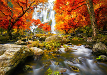 Enjoy Autumn Waterfall palapeli 1000 palaa