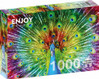 Enjoy Colorful Peacock palapeli 1000 palaa