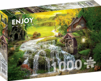 Enjoy A Log Cabin by the Magic Creek palapeli 1000 palaa