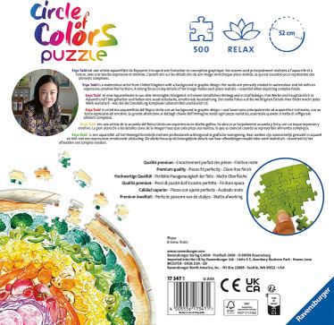 Ravensburger Enya Todd Circle of Colors Pizza palapeli 500 palaa
