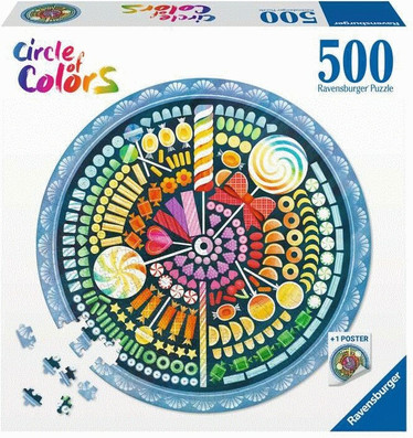 Ravensburger Laura.C.Moyer  Circle of Colors, Candy palapeli 500 palaa
