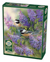 Cobble Hill Chickadees and lilacs palapeli 1000 palaa