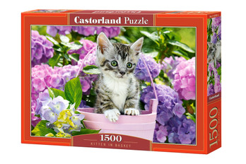 Castorland Kitten in Basket palapeli 1500 palaa