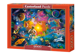Castorland Man in Space palapeli 2000 palaa