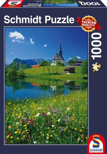 Schmidt Einsiedlhof and St Nicholas Church palapeli 1000 palaa