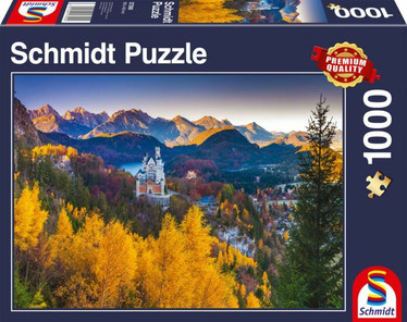 Schmidt Autumnal Neuschwanstein castle palapeli 1000 palaa