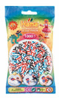 Hama pussi 1000 valkoraitaMix 91, 3 väriyhdistelmää, 207-91