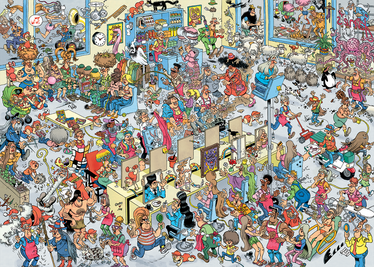 Jan Van Haasteren The Hairdressers palapeli 1000 palaa