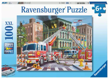Ravensburger paloautot palapeli 100 xxl palaa