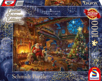 Schmidt Thomas Kinkade: Santa Claus and His Elves Limited Edition 1000