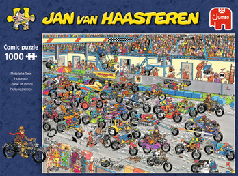 Jan Van Haasteren Motorbike Race palapeli 1000 palaa