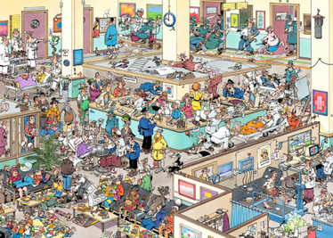 Jan van Haasteren gett well soon! palapeli 1000 palaa