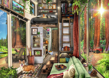 Ravensburger Redwood Forest Tiny House palapeli 1000 palaa
