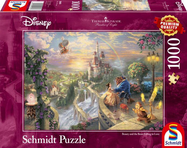 Schmidt Thomas Kinkade Beauty & the Beast Falling in Love palapeli
