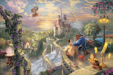 Schmidt Thomas Kinkade Beauty & the Beast Falling in Love palapeli