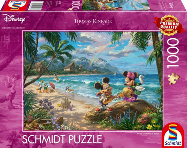 Schmidt Thomas Kinkade, Mickey and Minnie in Hawaii palapeli 1000 pala