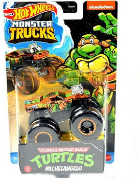 Hot Wheels, Turtles Monster Trucks 1:64 Michelangelo