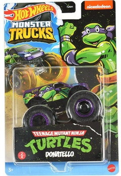 Hot Wheels, Turtles Monster Trucks 1:64 Donatello