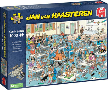 Jan van Haasteren De Kattenshow-The Cat Pageantry palapeli 1000 palaa