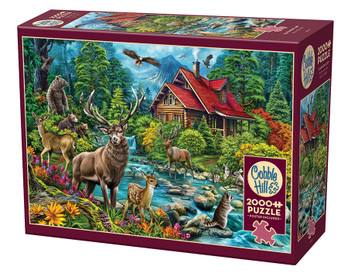 Cobble Hill Red-Roofed Cabin palapeli 2000 palaa