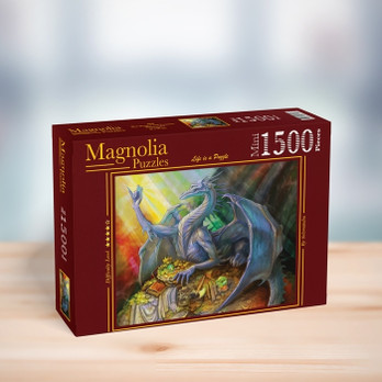 Magnolia Blue Dragon and Treasure mini 1500 palan palapeli