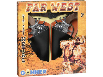 Gonher Cowboy Far West leikkisetti 2 nallipyssyä