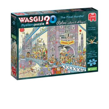 Wasgij Mystery Retro 8 The Final Hurdle! palapeli 1000 palaa