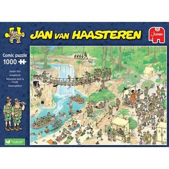 Jan van Haasteren Jungle Tour palapeli 1000 palaa