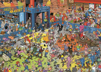 Jan van Haasteren Roller Disco palapeli 1000 palaa