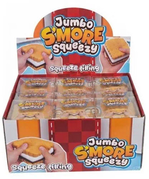 Squeeze XXL S'More -Pehmeä Täytekeksi Stressilelu 