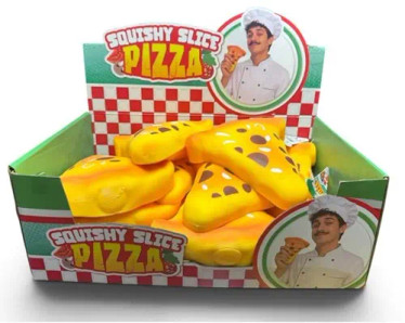 Squeeze XXL Pizza -Pehmeä Pizzapala Stressilelu 