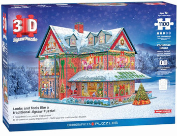 Eurographics 3D Puzzle - Christmas House palapeli 1100 palaa