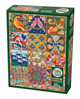 Cobble Hill, Twelve Days of Christmas Quilt palapeli 1000 palaa