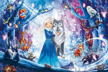 Schmidt A princess in the snowy forest palapeli 100 palaa