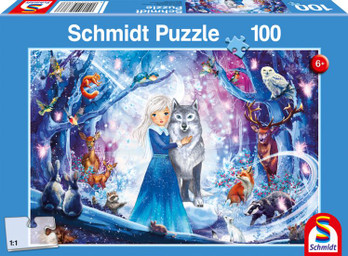 Schmidt A princess in the snowy forest palapeli 100 palaa
