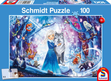 Schmidt A princess in the snowy forest palapeli 100 palaa