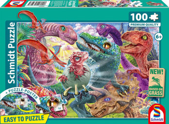 Schmidt Small Dinosaurs, big Adventures palapeli 100 palaa